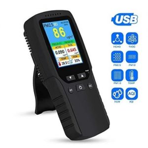 Air Quality Monitor 8-in-1 TVOC HCHO PM2.5 PM10