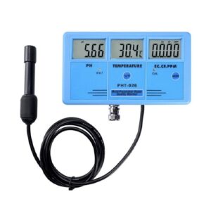 Water Analysis 6 in 1 Ukur Temperature ORP, PH, CF, EC, TDS.