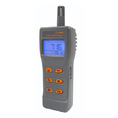 AZ Instrument 77596 CO2 & CO & Temperature IAQ Monitor Meter